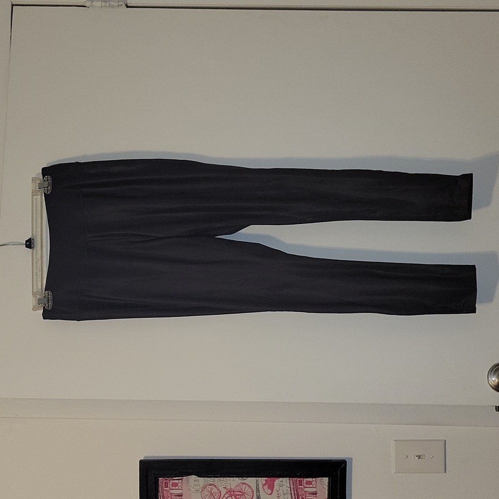 Taking Down 5/6 Shiny Black Workout Leggings